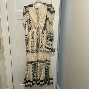 Moira Twisted Yoke Midi Dress